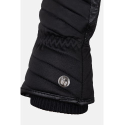 Gants hiver 3 doigts Horze isolation laine Noir