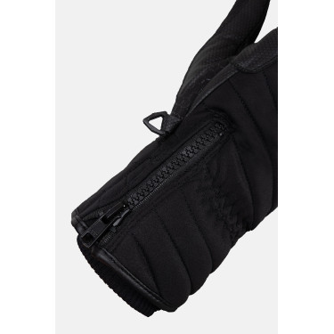 Gants hiver 3 doigts Horze isolation laine Noir