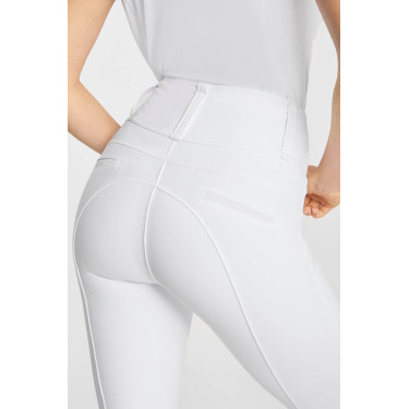 Legging d'équitation B Vertigo Diana à fond intégral compressif femme Blanc brillant