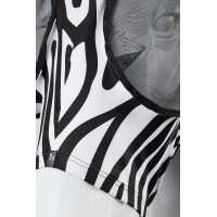 Masque anti-mouches Horze Elastic avec zip Léopard Motifs