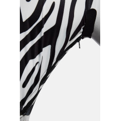 Horze elastisch anti-vliegenmasker met rits Zebra Motieven