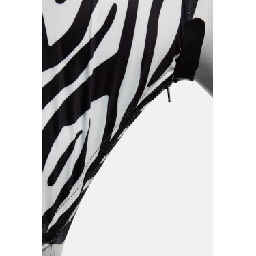 Masque anti-mouches Horze Elastic avec zip Zèbre Motifs