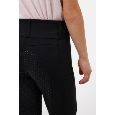 Pantalon d’équitation Horze à fond intégral Young Rider Evelyn Noir Pantalon d’équitation Horze à fond intégral Young Rider Evelyn Noir