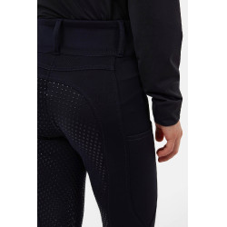 Pantalon d’équitation Horze à fond intégral Young Rider Evelyn Marine foncé Bleu