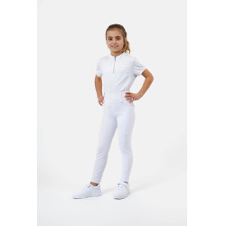 Pantalon hybrid Horze Young Rider Anya full grip Blanc brillant Pantalon hybrid Horze Young Rider Anya full grip Blanc brillant