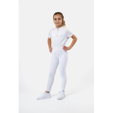 Pantalon hybrid Horze Young Rider Anya full grip Blanc brillant Pantalon hybrid Horze Young Rider Anya full grip Blanc brillant