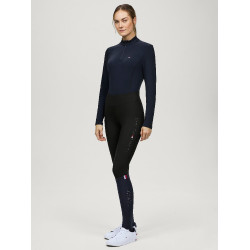 Tommy Hilfiger Equestrian Elmira dameslegging full grip met strass Zwart