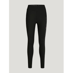 Tommy Hilfiger Equestrian Elmira dameslegging full grip met strass Zwart