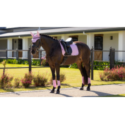 LeMieux Essence Square dressuurzadeldek Fondant Roze LeMieux Essence Square dressuurzadeldek Fondant Roze