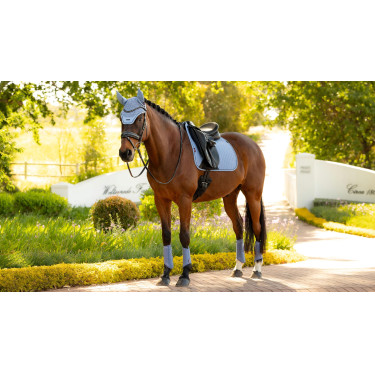 Tapis de dressage LeMieux Essence Square Powder blue Bleu Tapis de dressage LeMieux Essence Square Powder blue Bleu