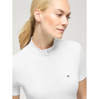Polo de concours Selma Tommy Hilfiger Equestrian manches courtes femme Blanc optique