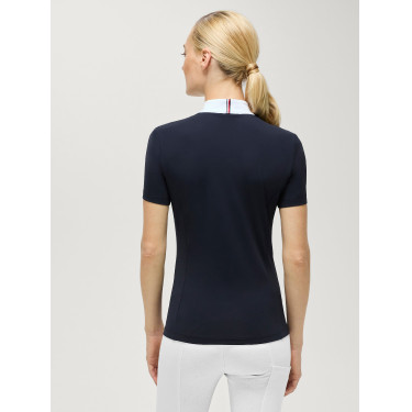 Wedstrijdpoloshirt Selma Tommy Hilfiger Equestrian dames met korte mouwen Woestijnlucht Blauw Wedstrijdpoloshirt Selma Tommy Hilfiger Equestrian dames met korte mouwen Woestijnlucht Blauw