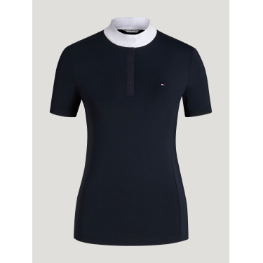 Wedstrijdpoloshirt Selma Tommy Hilfiger Equestrian dames met korte mouwen Woestijnlucht Blauw Wedstrijdpoloshirt Selma Tommy Hilfiger Equestrian dames met korte mouwen Woestijnlucht Blauw