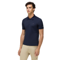 Tommy Hilfiger Equestrian heren poloshirt met korte mouwen Woestijnlucht Blauw