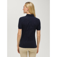 Dames zip-polo Anaheim Tommy Hilfiger Equestrian Woestijnlucht Blauw