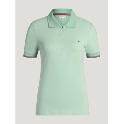 Dames zip-polo Anaheim Tommy Hilfiger Equestrian Belair munt Groen