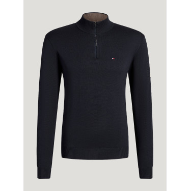 Pull 1/4 Zip homme Tommy Hilfiger Equestrian Irvine Desert sky Bleu Pull 1/4 Zip homme Tommy Hilfiger Equestrian Irvine Desert sky Bleu