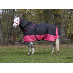 Couvre-cou Equi-Theme Tyrex 1200 D 0g Noir / framboise