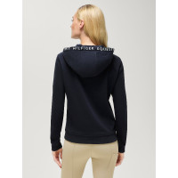 Sweat à capuche Laguna Tommy Hilfiger Equestrian femme logo Desert sky Bleu Sweat à capuche Laguna Tommy Hilfiger Equestrian femme logo Desert sky Bleu