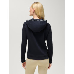 Sweat à capuche Laguna Tommy Hilfiger Equestrian femme logo Desert sky Bleu Sweat à capuche Laguna Tommy Hilfiger Equestrian femme logo Desert sky Bleu