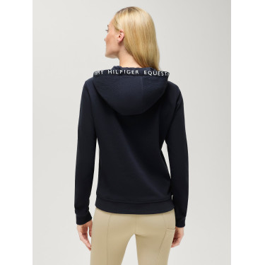 Sweat à capuche Laguna Tommy Hilfiger Equestrian femme logo Desert sky Bleu Sweat à capuche Laguna Tommy Hilfiger Equestrian femme logo Desert sky Bleu
