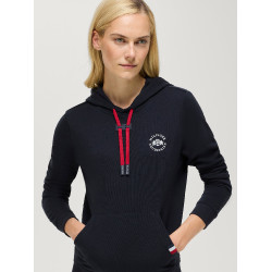 Sweat à capuche Laguna Tommy Hilfiger Equestrian femme logo Desert sky Bleu Sweat à capuche Laguna Tommy Hilfiger Equestrian femme logo Desert sky Bleu