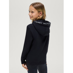 Tommy Hilfiger Equestrian Young Rider Laguna hoodie met logo Woestijnlucht Blauw