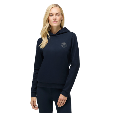 Dames hoodie met strassteentjes Hollywood Tommy Hilfiger Equestrian Woestijnlucht Blauw Dames hoodie met strassteentjes Hollywood Tommy Hilfiger Equestrian Woestijnlucht Blauw