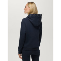Sweat à capuche strass Hollywood Tommy Hilfiger Equestrian femme Desert sky Bleu Sweat à capuche strass Hollywood Tommy Hilfiger Equestrian femme Desert sky Bleu