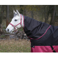 Nekstuk Equithème Tyrex 1200 D 0g Zwart / framboos