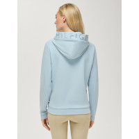Sweat à capuche strass Hollywood Tommy Hilfiger Equestrian femme Desert sky Bleu