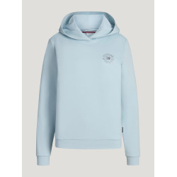 Dames hoodie met strassteentjes Hollywood Tommy Hilfiger Equestrian Lief blauw