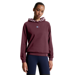 Sweat à capuche Tommy Hilfiger Equestrian California femme Rouge