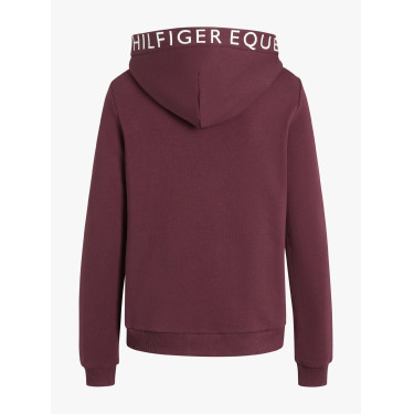 Sweat à capuche Tommy Hilfiger Equestrian California femme Rouge