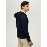 Tommy Hilfiger Equestrian Ventura heren zip hoodie Woestijnlucht Blauw