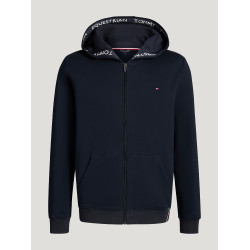 Tommy Hilfiger Equestrian Ventura heren zip hoodie Woestijnlucht Blauw
