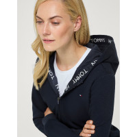 Sweat zippé à capuche Beverly Tommy Hilfiger Equestrian femme Desert sky Bleu Sweat zippé à capuche Beverly Tommy Hilfiger Equestrian femme Desert sky Bleu