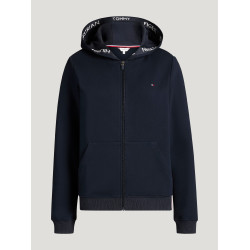 Sweat zippé à capuche Beverly Tommy Hilfiger Equestrian femme Desert sky Bleu