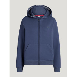 Dames hooded zipped sweatshirt Beverly Tommy Hilfiger Equestrian Verbleekt indigo Blauw