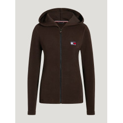 Dameshoodie met rits en capuchon Tommy Hilfiger Equestrian Whitney Brookwood Bruin Dameshoodie met rits en capuchon Tommy Hilfiger Equestrian Whitney Brookwood Bruin