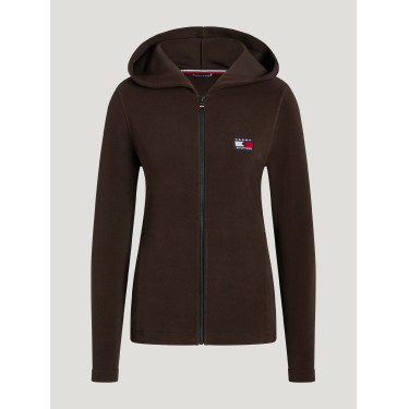 Sweat zippé à capuche Tommy Hilfiger Equestrian femme Whitney Brookwood Marron
