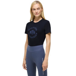 T-shirt manches courtes Pasadena Tommy Hilfiger Equestrian femme Desert sky Bleu T-shirt manches courtes Pasadena Tommy Hilfiger Equestrian femme Desert sky Bleu