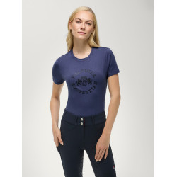 T-shirt manches courtes Pasadena Tommy Hilfiger Equestrian femme Indigo délavé Bleu