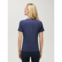 Dames T-shirt met korte mouwen Pasadena Tommy Hilfiger Equestrian Woestijnlucht Blauw Dames T-shirt met korte mouwen Pasadena Tommy Hilfiger Equestrian Woestijnlucht Blauw