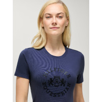 Dames T-shirt met korte mouwen Pasadena Tommy Hilfiger Equestrian Verbleekt indigo Blauw
