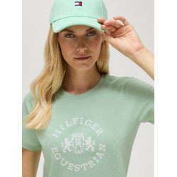Dames T-shirt met korte mouwen Pasadena Tommy Hilfiger Equestrian Belair munt Groen