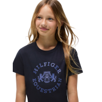T-shirt manches courtes Tommy Hilfiger Equestrian Pasadena Young Rider Desert sky Bleu