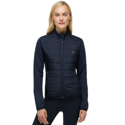Dames Hybrid jas Tommy Hilfiger Equestrian Napa Woestijnlucht Blauw