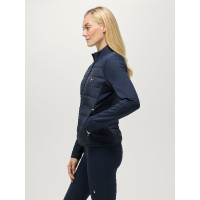 Dames Hybrid jas Tommy Hilfiger Equestrian Napa Woestijnlucht Blauw