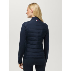 Dames Hybrid jas Tommy Hilfiger Equestrian Napa Woestijnlucht Blauw